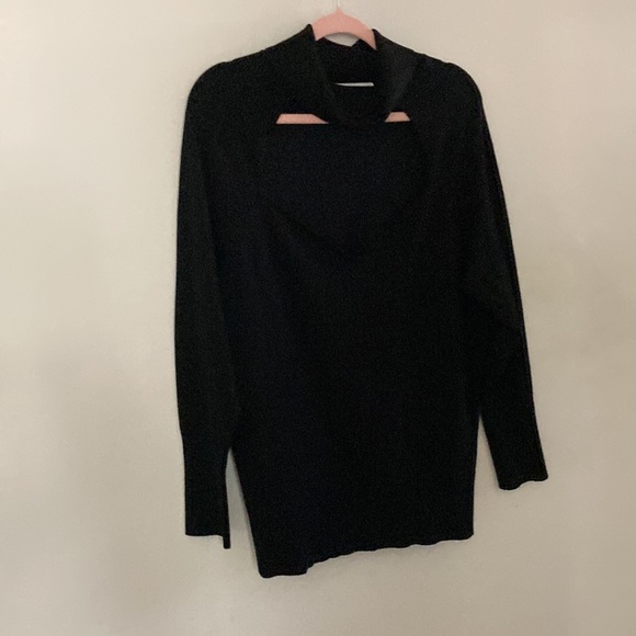 NWT Black Open Front Turtleneck by Pennington - Picture 5 of 7